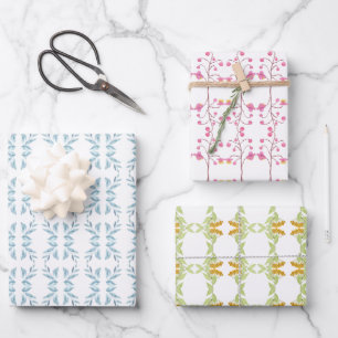 Welcome Spring Florals Wrapping Paper Sheet