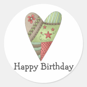 Welcome Spring · Heart Classic Round Sticker