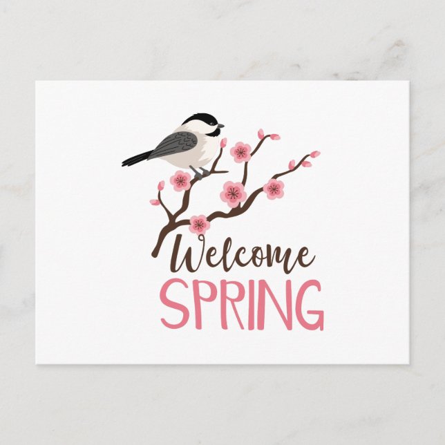 Welcome Spring Postcard (Front)