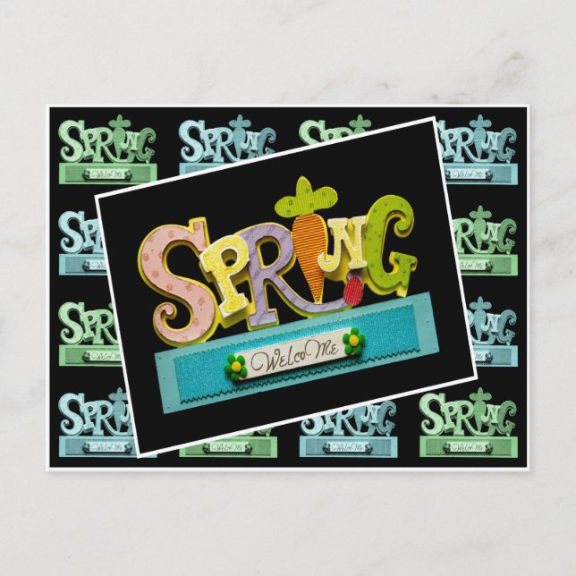 Welcome Spring Postcard (Front)