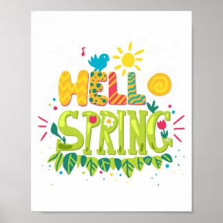 Welcome Spring Sign, Hello Spring Sign, Poster