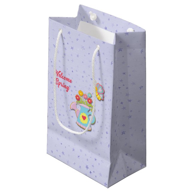 Welcome Spring Small Gift Bag (Front Angled)