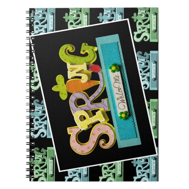 Welcome Spring Spiral Notebook (Front)