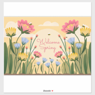 Welcome Spring Sticker