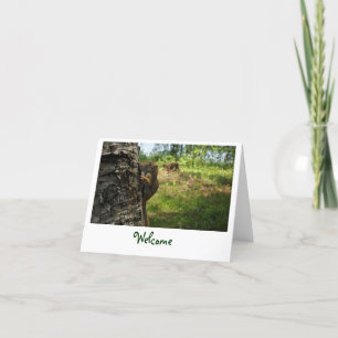 Welcome Squirrel Greeting Card