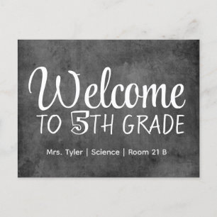 Welcome Student First Day of School Personalised   Postcard