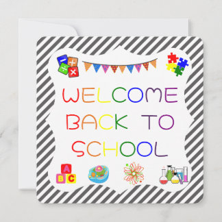 Welcome Students Back to School Card