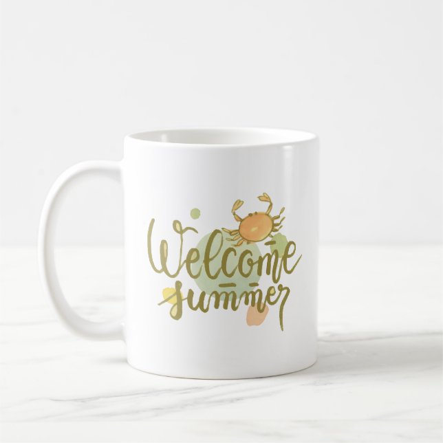 welcome summer coffee mug (Left)