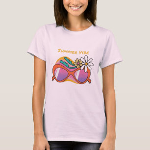 Welcome Summer T-Shirt Fun Sunglasses Typography