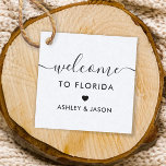 Welcome Tag, Wedding Welcome Bag Gift Tags, Kraft Favour Tags<br><div class="desc">These are the perfect little gift tags. You can customise front and back text,  as well as change the colours.</div>