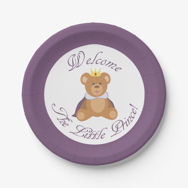 Welcome The Little Prince Paper Plate (Front)