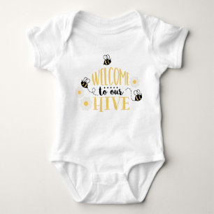 Welcome To  Hive Baby Bodysuit