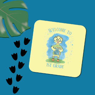 Welcome to 1st Grade Yellow Duck Stickers
