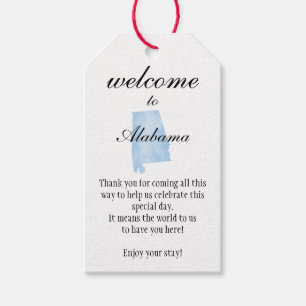 Welcome to Alabama Personalized with Local Phrases Gift Tags