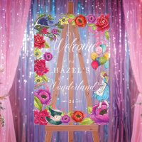 Welcome To Alice In Wonderland Vibrant Florals