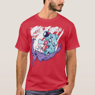Welcome To America Astronaut Astral Cosmic Design T-Shirt