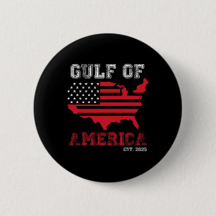 Welcome To America Gulf - Gulf Of Mexico 2025 1 6 Cm Round Badge