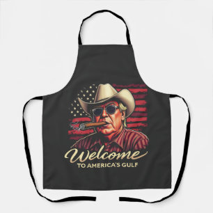 Welcome to America's Gulf Funny Trump America  Apron