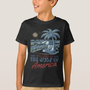 Welcome To America's Gulf Retro Beach Gulf Of Usa T-Shirt