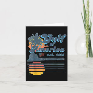 Welcome To Americas Gulf Retro Vintage Beach _1  Card
