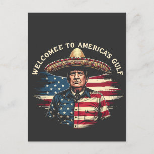 Welcome to America's Gulf Trump East Coast  Invitation Postcard