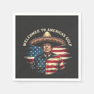 Welcome to America's Gulf Trump East Coast  Napkin