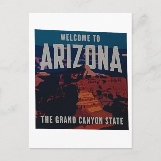 Welcome to Arizona Postcard (Front)