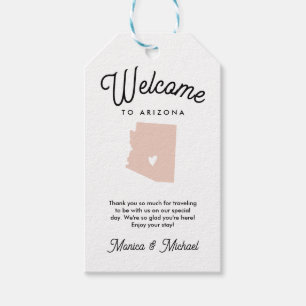 Welcome to ARIZONA Wedding ANY COLOR Gift Tags