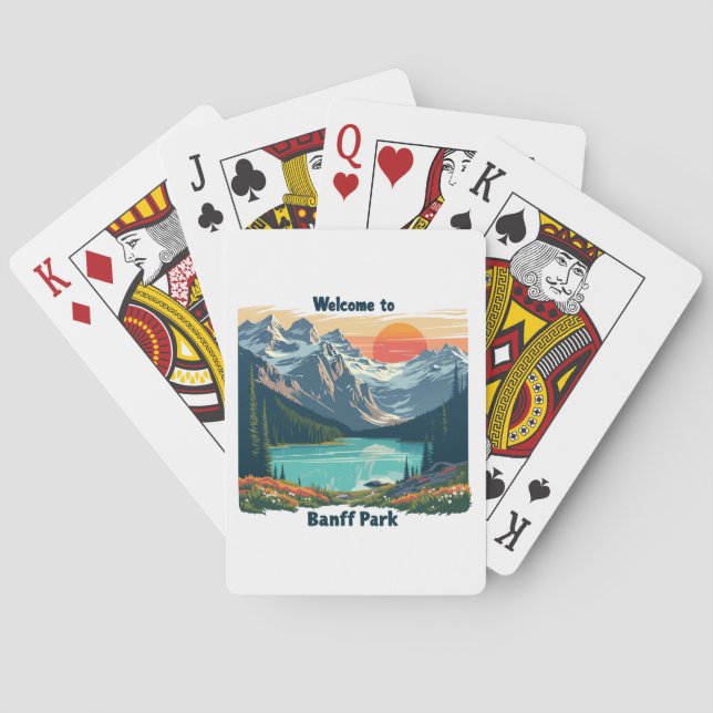 Welcome to Banff National Canadian Park Playing Cards (Back)