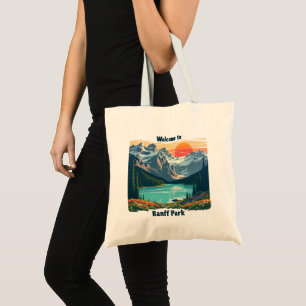 Welcome to Banff National Canadian Park Tote Bag