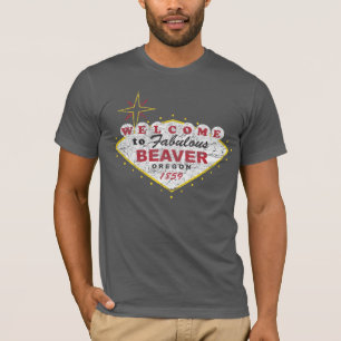 Welcome to Beaver Oregon Retro Grunge State Love T-Shirt