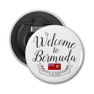 Welcome to Bermuda Destination Wedding Favour Bottle Opener