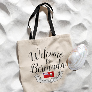 Welcome to Bermuda   Destination Wedding Favour Tote Bag