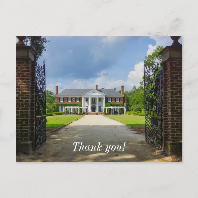 Welcome To Boone Hall Postcard (Front)