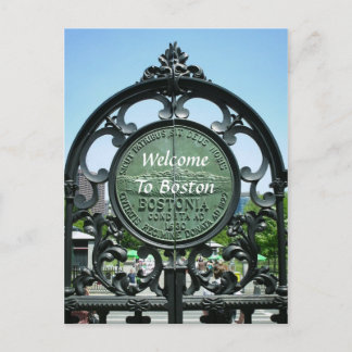 Welcome To Boston Postcard