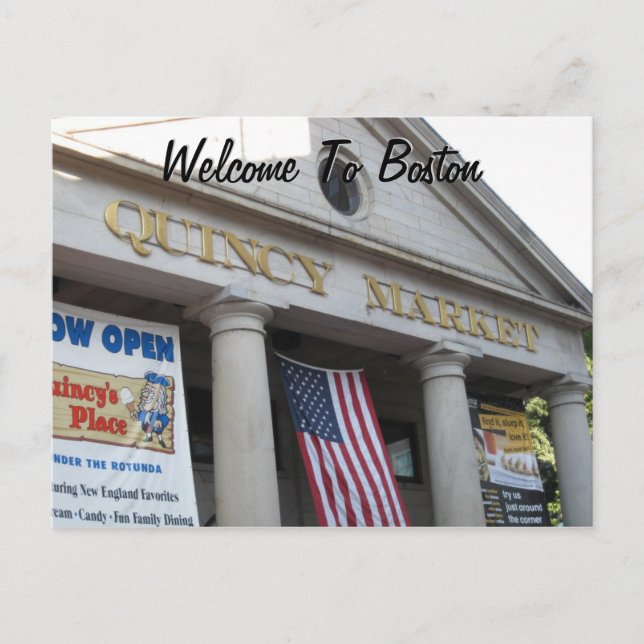 Welcome To Boston Postcard (Front)