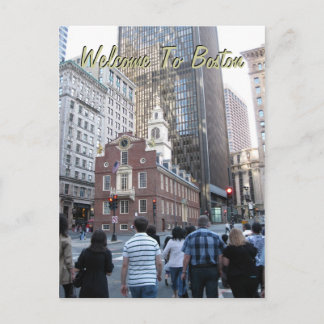 Welcome To Boston Postcard
