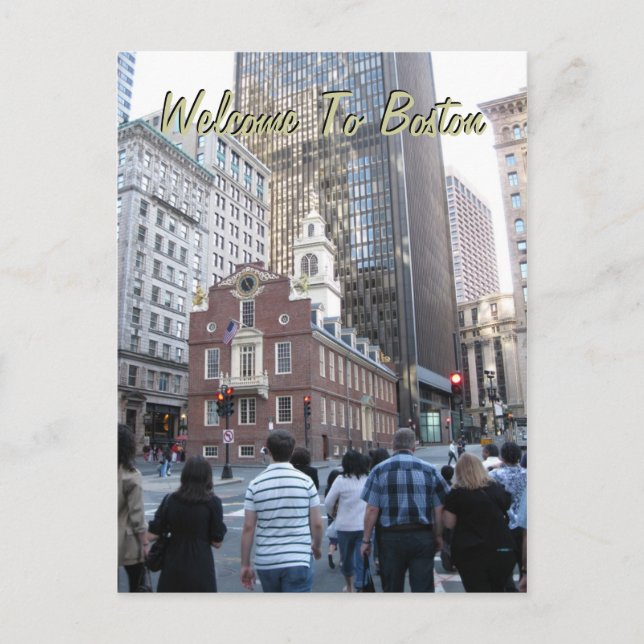 Welcome To Boston Postcard (Front)