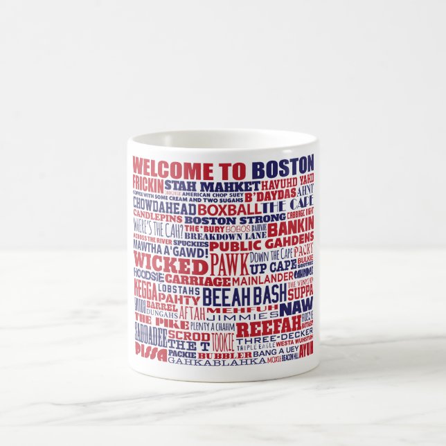 Welcome to Boston Wordle Mug (Center)