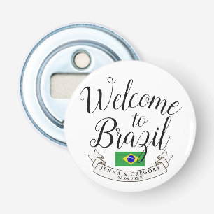Welcome to Brazil   Destination Wedding Custom Bottle Opener