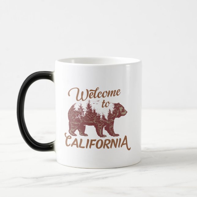 Welcome to California Bear Forest  Magic Mug (Left)