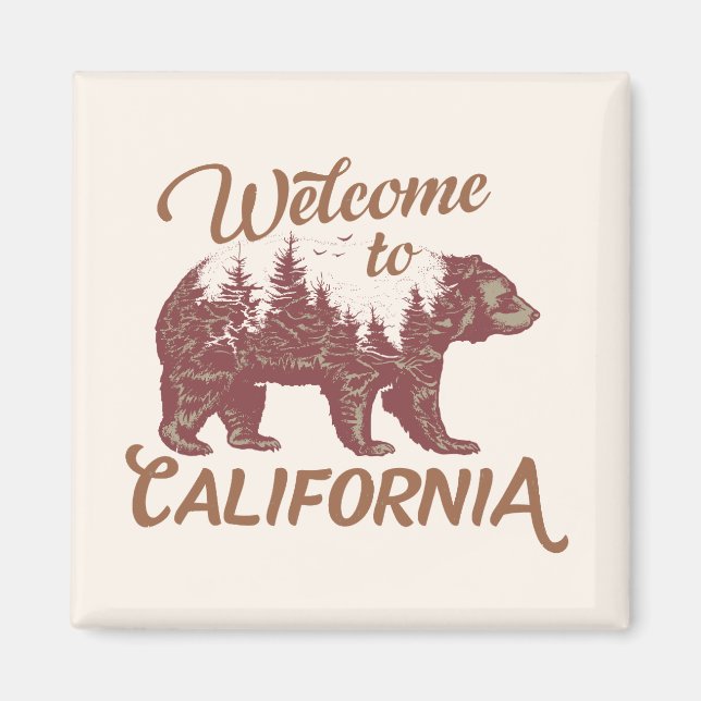 Welcome to California Bear Forest  Magnet (Front)