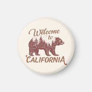 Welcome to California Bear Forest Magnet