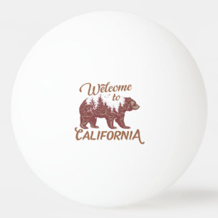 Welcome to California Bear Forest Ping Pong Ball