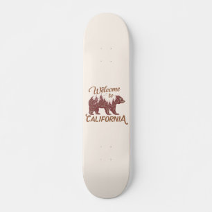 Welcome to California Bear Forest Skateboard