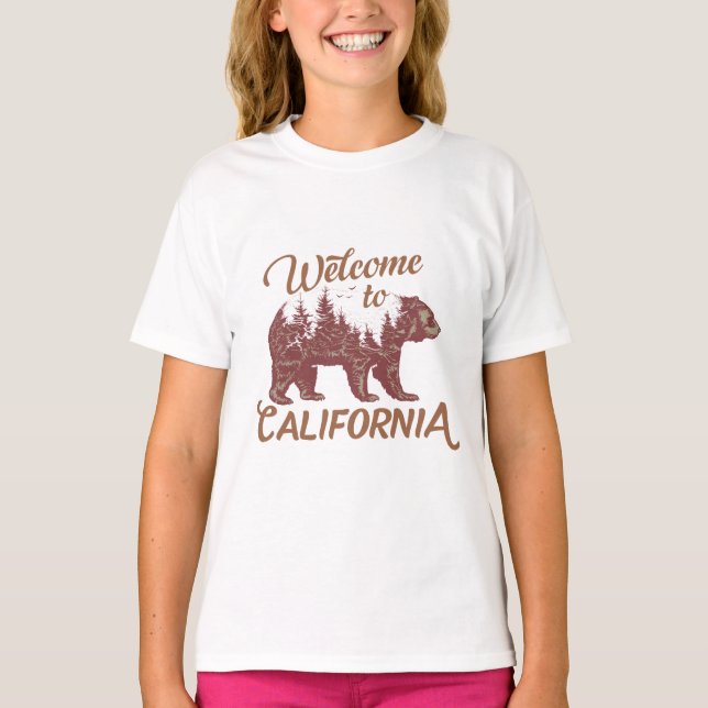 Welcome to California Bear Forest  T-Shirt (Front)