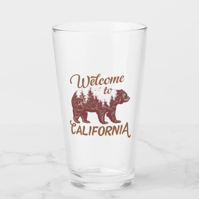 Welcome to California Bear Glass (Front)