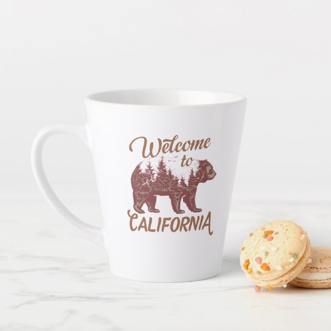 Welcome to California Bear Latte Mug (In Situ)