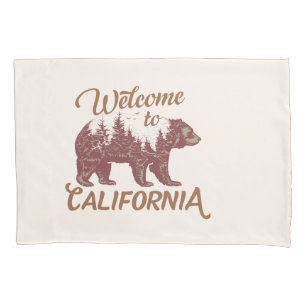 Welcome to California Bear Pillowcase