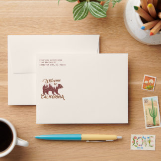 Welcome to California Forest Bear Envelope